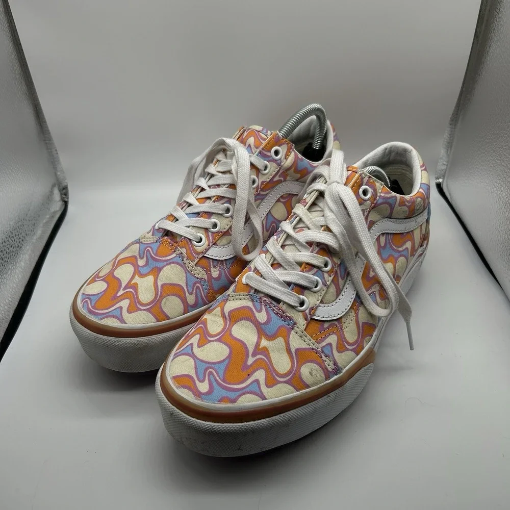 Vans UV Activated Old Skool Stacked Peace Women's 10 Men's 8.5 Platform Sneakers